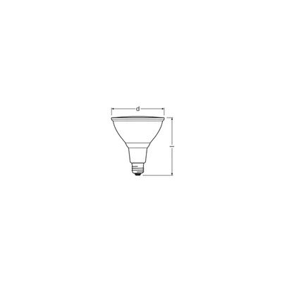 LED lamp PERFORMANCE CLASS Spot PAR38 GL 120 non-dim 13.5W/827 E27 LEDVANCE