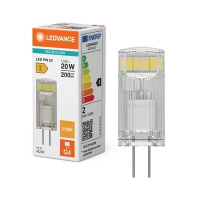 LED lamp PIN 12V P 1.5W 827 Clear G4