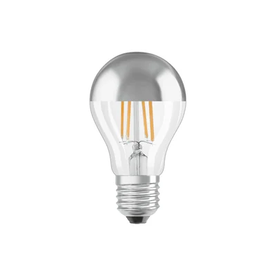 LED lamp STAR CL A Filament transparent glass Mirror Silver 51 non-dim 6.5W 827 E27