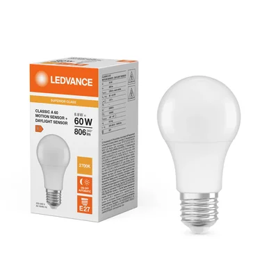 LED lamp SUPERIOR CLASS CLASSIC A 60 FR non-dim 8.8W/827 E27 LEDVANCE