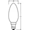 LED lamp Superior Class CLASSIC B GLFR 40 DIM 4.2W/927 E14 LEDVANCE