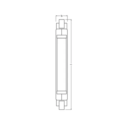 LED-Lampe SLIM LINE R7S 8W 840 Glas R7s