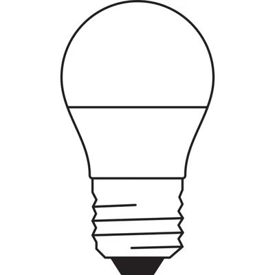 LED-Lampe STAR CLASSIC P 4,9W 827 Mattiert E27