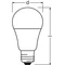LED-Lampe SUPERIOR CLASS CLASSIC A 60 FR nicht dimmbar 8,8W/827 E27 LEDVANCE