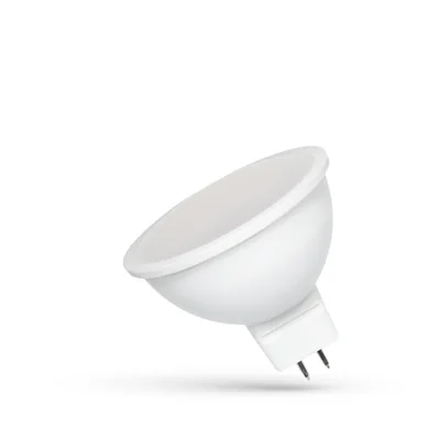 LED MR16 12V 6W SMD CW con spettro vetro lattimo +