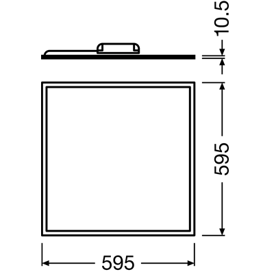 LED panel 600 40W 4000K 230V