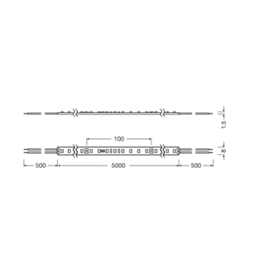 LED pásek STRIP V 1500 60W 4000K 24V 1490lm/m 5m