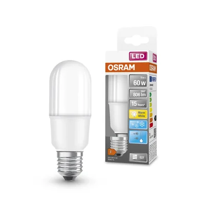 LED PCR CLASSIC STICK LAMP 8.5W 827 Frosted E27