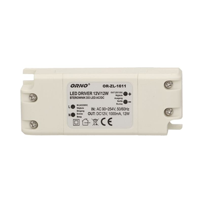 LED power supply AC/DC, 12W, IP20