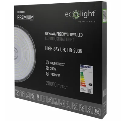 LED PREMIUM svítidlo do vysokého svítidla 200W 4000K 20000lm IP65