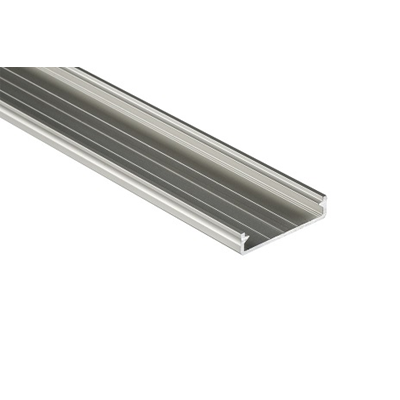 LED-Profil ohne SO, 100 cm silber eloxiertes Aluminium