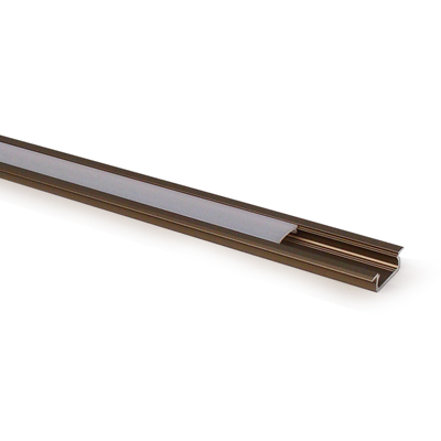 LED profile n/t D (tiles), 202cm anodized aluminum inox