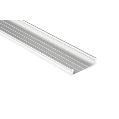 LED profile n/t SO, 202cm aluminum white lacquered