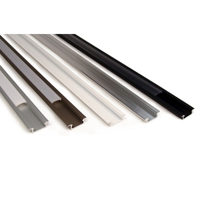 LED profile p/t B (tiles), 202cm anodized aluminum inox