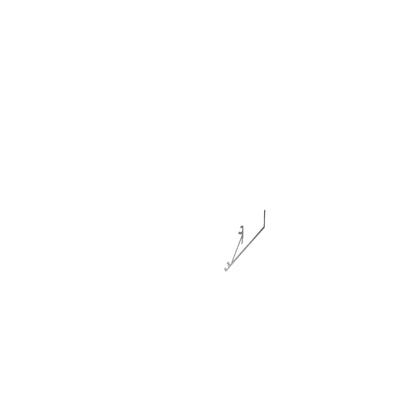 LED-Profilleuchte aus Aluminium, abgewinkelt, genoppt, einseitig, glänzend silber, Länge = 3007 mm