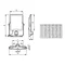 LED projector 20W (2200lm/2400lm) (3000K/4000K/6500K) symmetrical with motion sensor BVP167