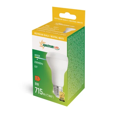LED R-63 E-27 230V 8W SPETTRO NW