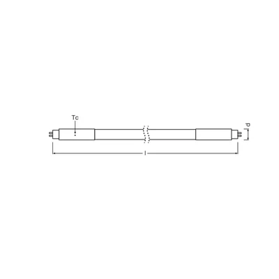 LED-Röhre T5 AC HE14 P 549 7W 830 LEDV