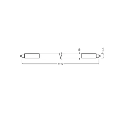 LED-Röhre T5 HF P 1149 mm 16W 830