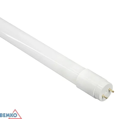 LED-Röhre T8, hohe Lichtstärke, 600 mm, 10 W, 6000 K, 1250 lm, einseitiges Netzteil, Milchlampe