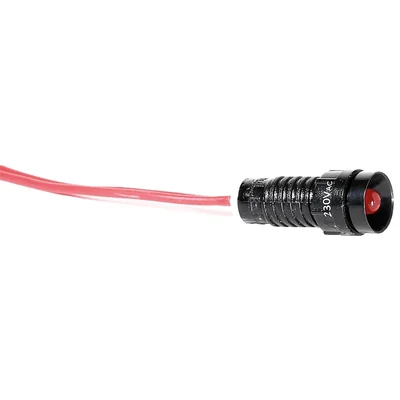 LED signal lamp D=5MM RED 230V AC LS LED 5 R 230