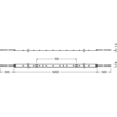 LED STRIP VALUE LED-Streifen 14,5W 3000K 300lm/m 5m WW