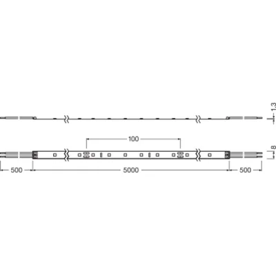LED STRIP VALUE LED strip 14.5W 3000K 300lm/m 5m WW