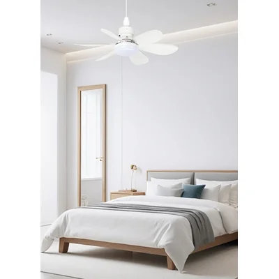 LED stropní ventilátor E27 28W 15W+13W 1500LM CCT 38dB