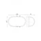 LED TORTON 8W 4000K 640lm IP54 OVALE BIANCO