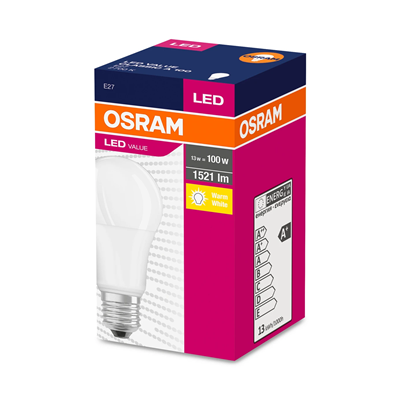 LED VALUE Bulb 13W 1521lm 2700K E27 WW