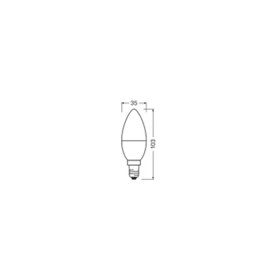 LED VALUE CLASSIC B Lampadina 7W 806lm 2700K E14 WW