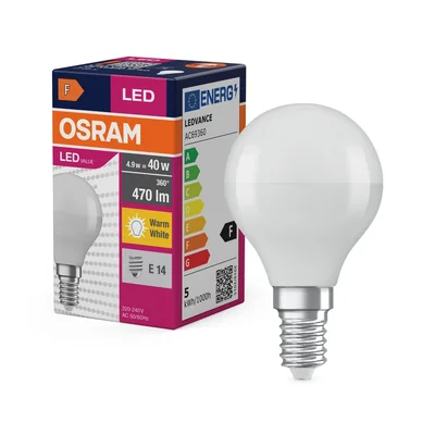 LED VALUE CLASSIC P Bulb 4.9W 470lm 2700K E14 WW