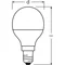LED VALUE CLASSIC P Glühbirne 4,9W 470lm 2700K E14 WW
