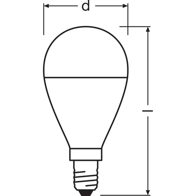 LED VALUE CLASSIC P Lampadina 7.5W 806lm 2700K E14 WW