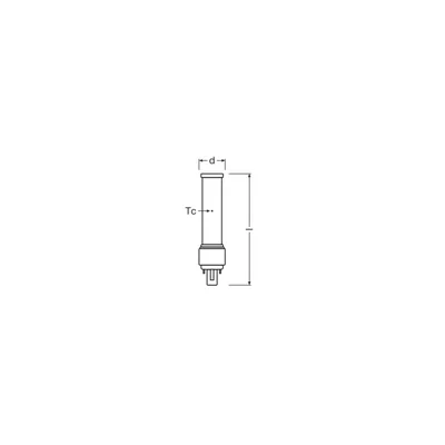 LED zářivka 7W 230V neutrál G24d-2