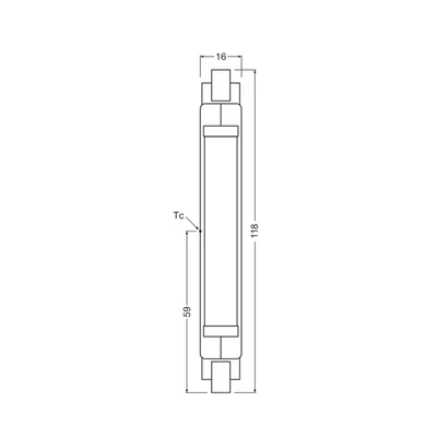 LED žárovka SLIM LINE R7S 8W 840 Glas R7s