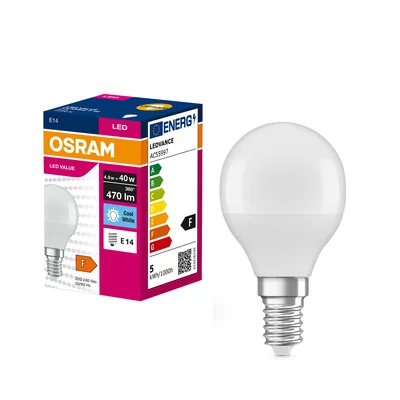 LED žárovka VALUE CLASSIC P 4,9W 840 matná, E14