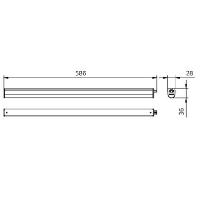 Ledinaire BN021C faisceau LED 10W 1050lm 4000K