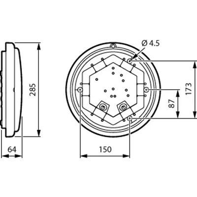 LEDINAIRE LED-Deckenleuchte 19W 1700lm 4000K IP65