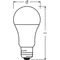LEDVANCE LED VALUE CLASSIC A75 Glühbirne 11,5W (75W) 1055lm E27 2700K
