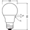 LEDVANCE LED VALUE CLASSIC CLA 40 4.9W (40W) 470lm E27 2700K bulb