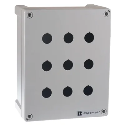 LEERES MEHRFACHLOCH-BEDIENFELD - 9 LÖCHER