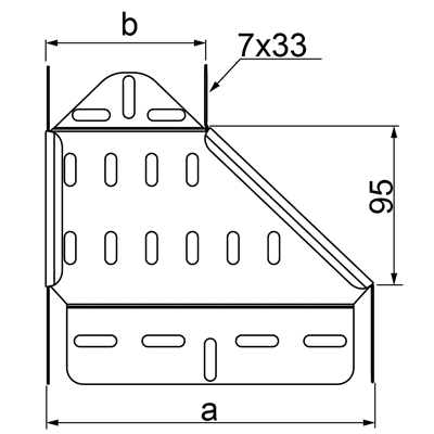 Left reducer, RKLJ150/100H50