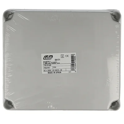 LEICHTER Installationskasten mit 10 Vorprägungen, Vollabdeckung 175x151x95mm