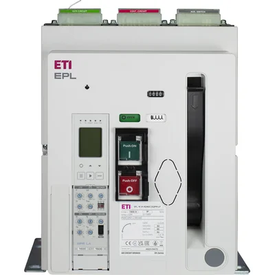 Leistungsschalter EPL-16 3H AF/M2C2S2/PR-LP 1600 A, 3-polig, 65 kA, stationär, OCR, Shunt-Auslösung, Motorantrieb