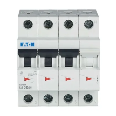 Leistungsschalter Typ D 1-polig+N, 50A, D-Char