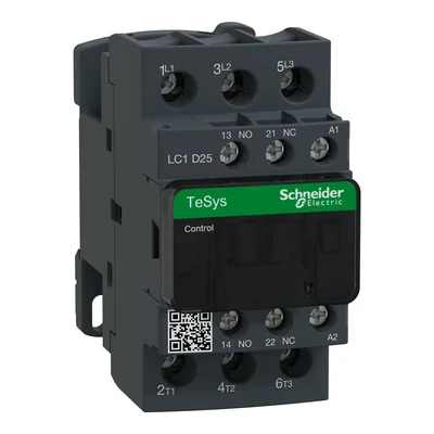 Leistungsschütz TeSys D AC3 25A 3P 1NO 1NC Spule 115VAC Kastenklemmen