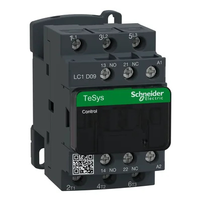Leistungsschütz TeSys D AC3 9A 3P 1NO 1NC Spule 415VAC Kastenklemmen