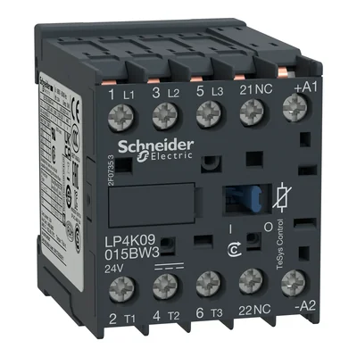 Leistungsschütz TeSys K 9A 3P 1NC Spule 24VDC Lötfüße