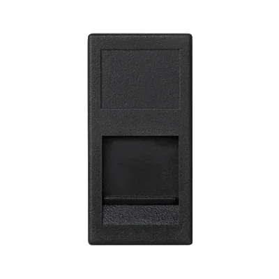 Leiterplatte K45/2, 1x RJ mit Schirm, 22, 5x45mm, universal, graphitgrau
